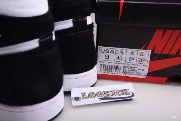 Bmlin Shoes OG Retro Air Jordan High 1 Panda CD0461-007 0527